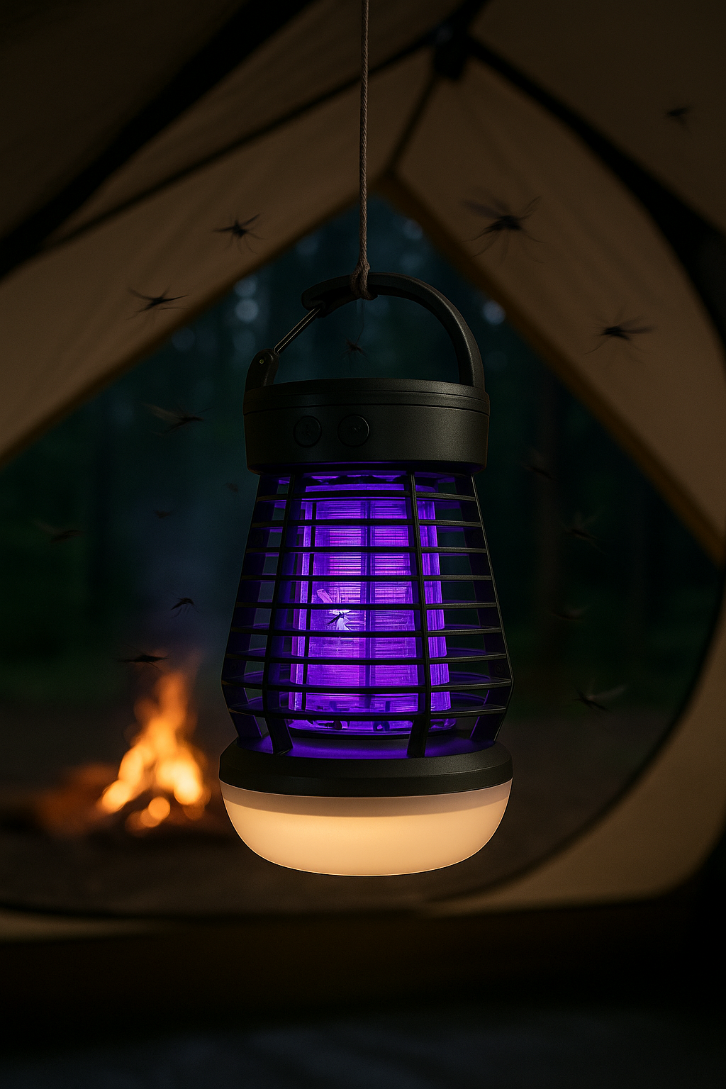 Lampe Anti-Insectes LED Rechargeable 3-en-1