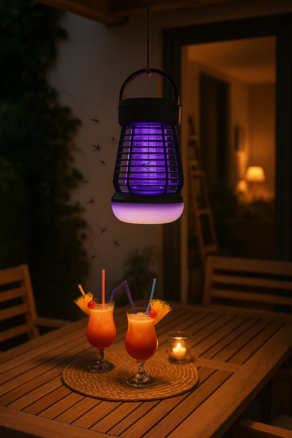 Lampe Anti-Insectes LED Rechargeable 3-en-1